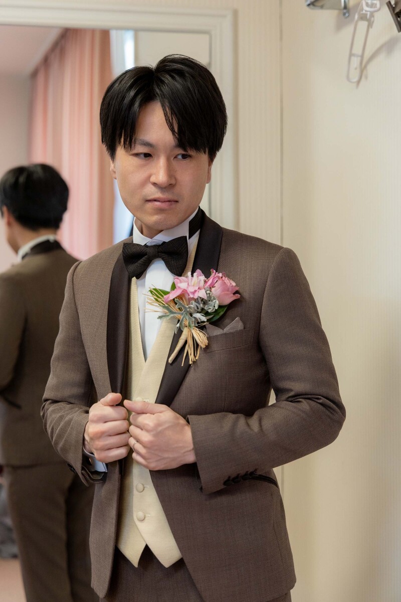 凛々しい新郎様