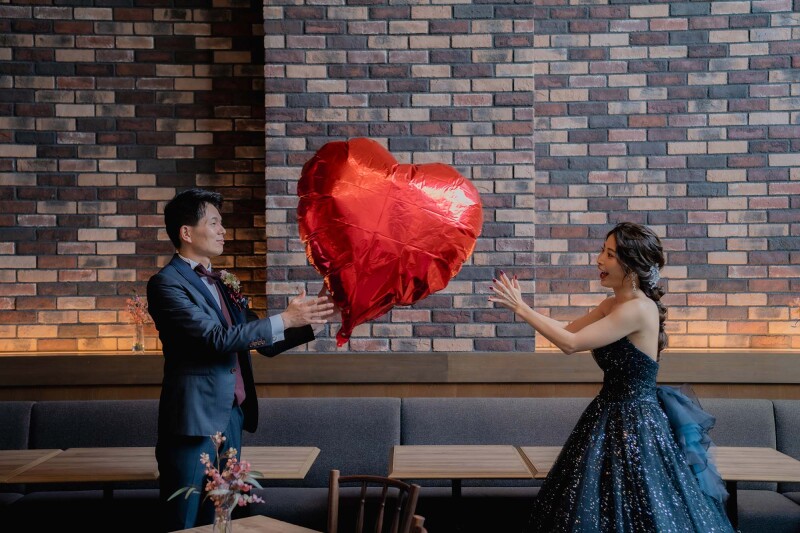 ハートのバルーンで楽しく！