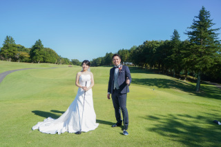 ゴルフ場×ウェディングフォト♪