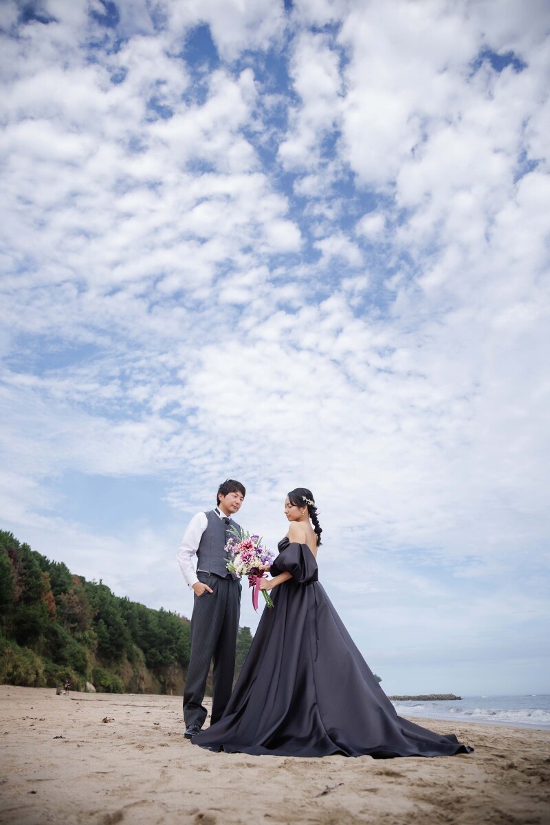 壮大な青空の下で 