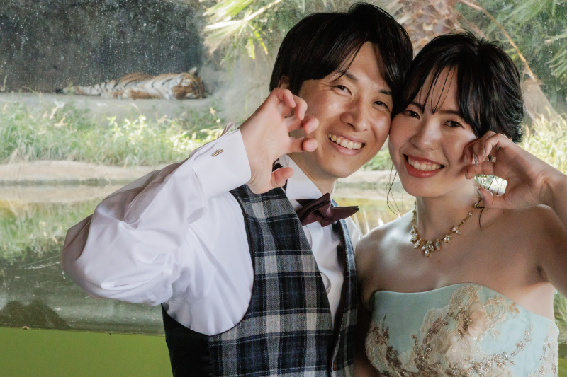 虎ポーズでガオー！