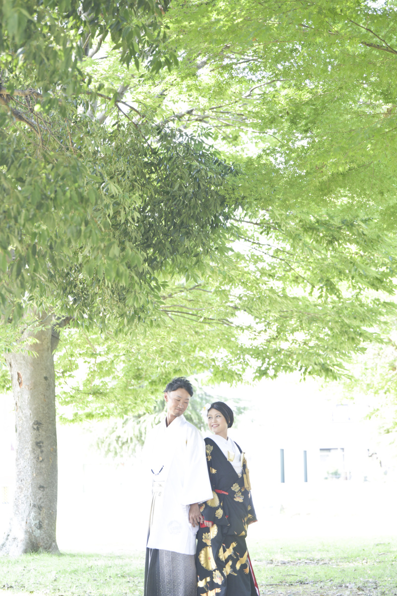 緑に囲まれながら