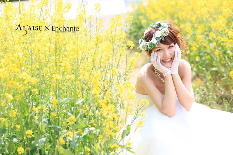 ウェルカムボードに大人気の菜の花フォト