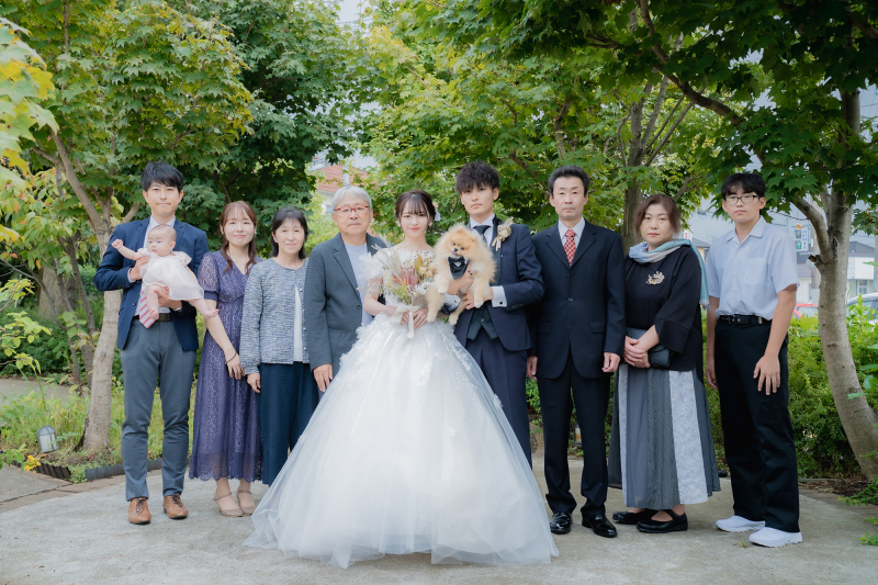 祝福の声が響くガーデン