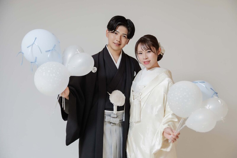 和装&times;風船でポップに！