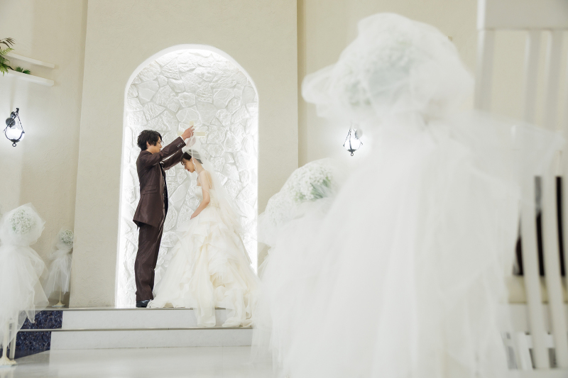 誓いのベールアップ