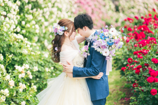 アンシャンテ ひたちなか本店_いばらきフラワーパークで叶うウェディングフォト