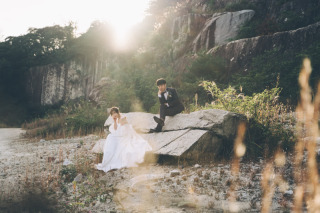 アンシャンテ ひたちなか本店_ロケーションフォトウェディング in 石切山脈