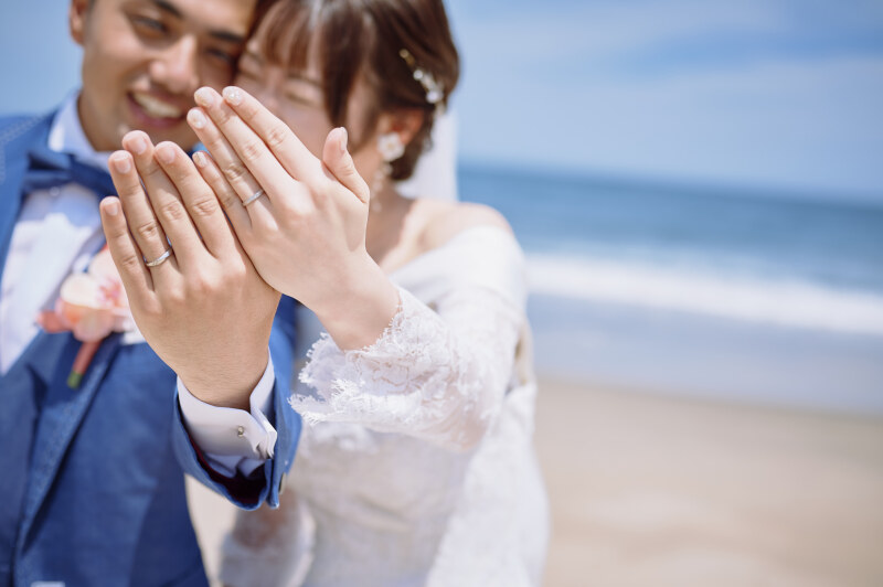 \早割特典付!/どこまでも続く海!【海&チャペル・スタジオ撮影】レタッチ10カット1.5万円分プレゼント♡