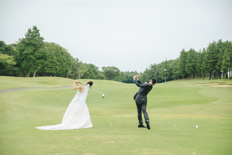 【趣味の世界を満喫!】☆ゴルフ場フォトウエディングプラン!