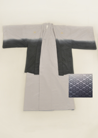 【紋服】グレーぼかし