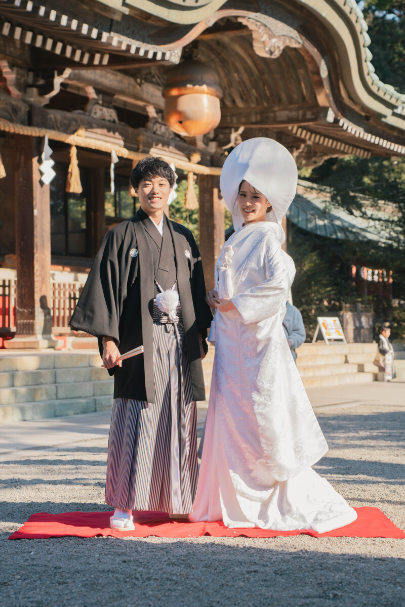 晴れの日の記念写真