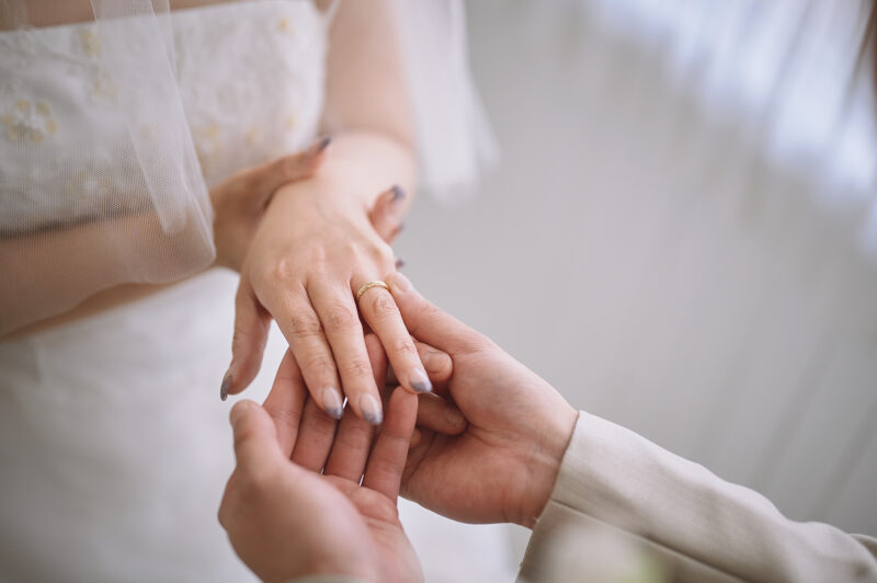 結婚式っぽく