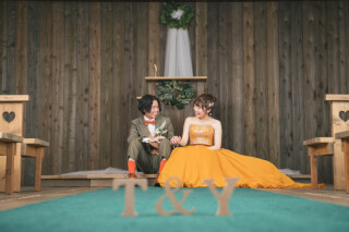 木の温もりに包まれながら