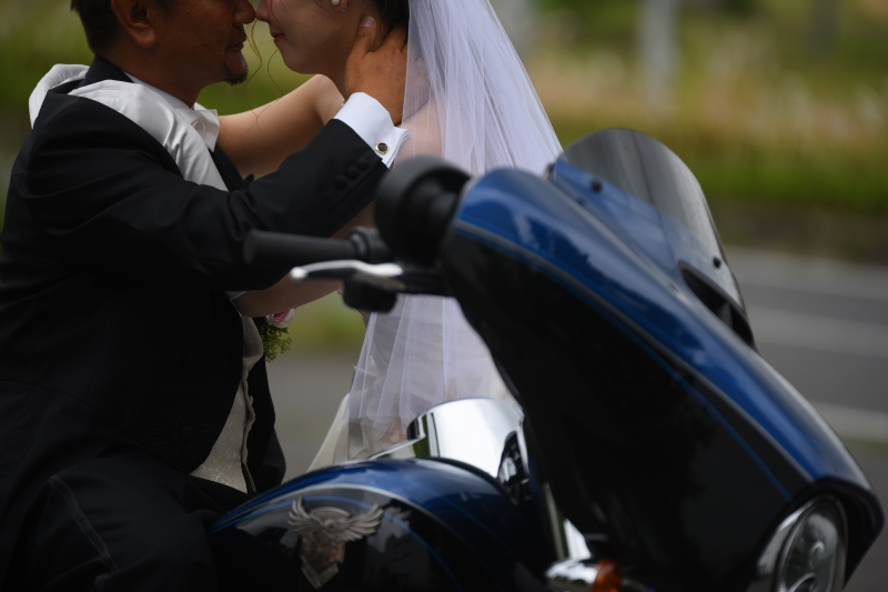 バイクと一緒に♡
