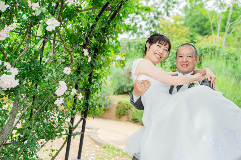最後はお姫様抱っこで