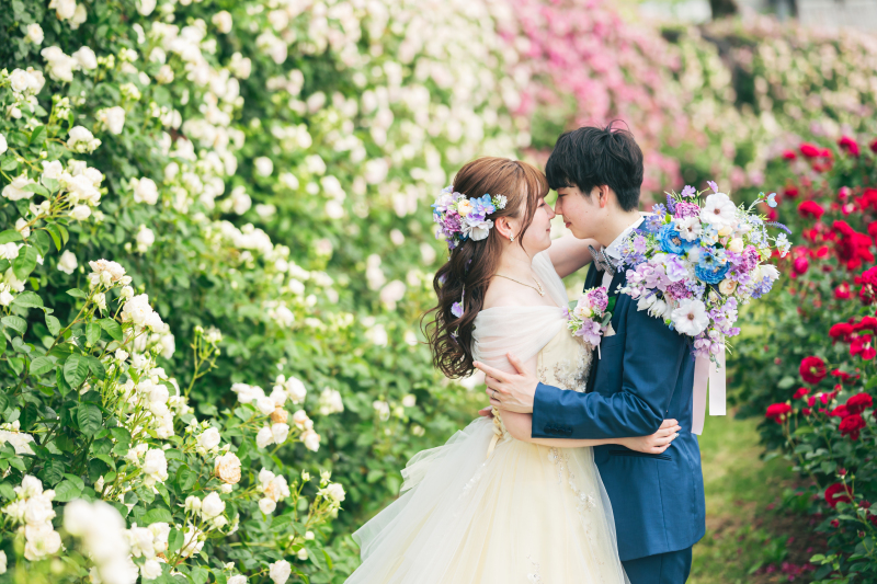 お花と緑に囲まれるフラワーパーク