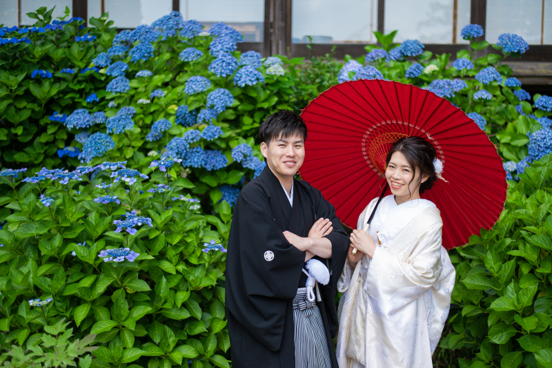 紫陽花×笑顔