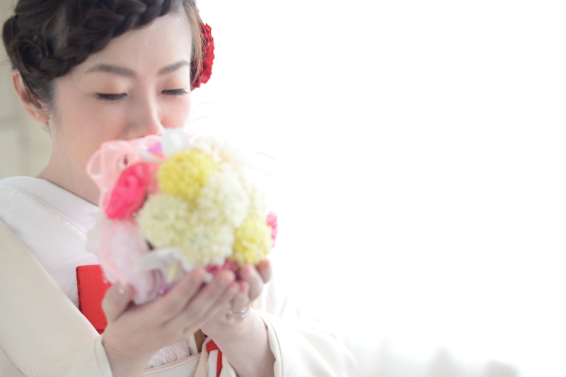 手作りのブーケと♡