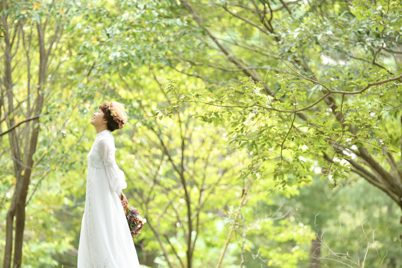 最後は新婦さんのソロカットで