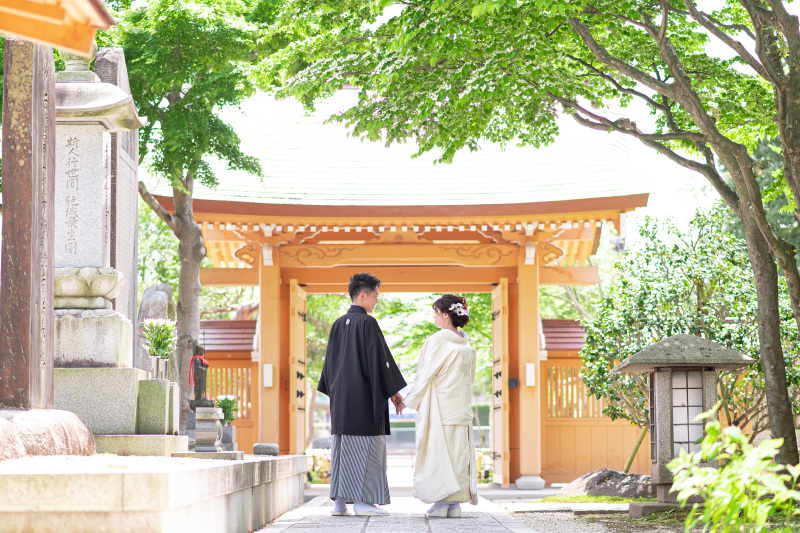 お寺での撮影