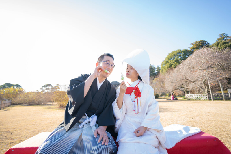 お団子に夢中なお二人♪