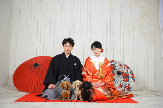 ワンちゃんと一緒に♡和装編♡
