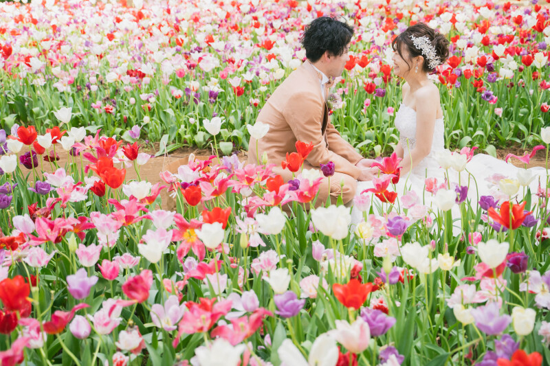 見つめ合いショット