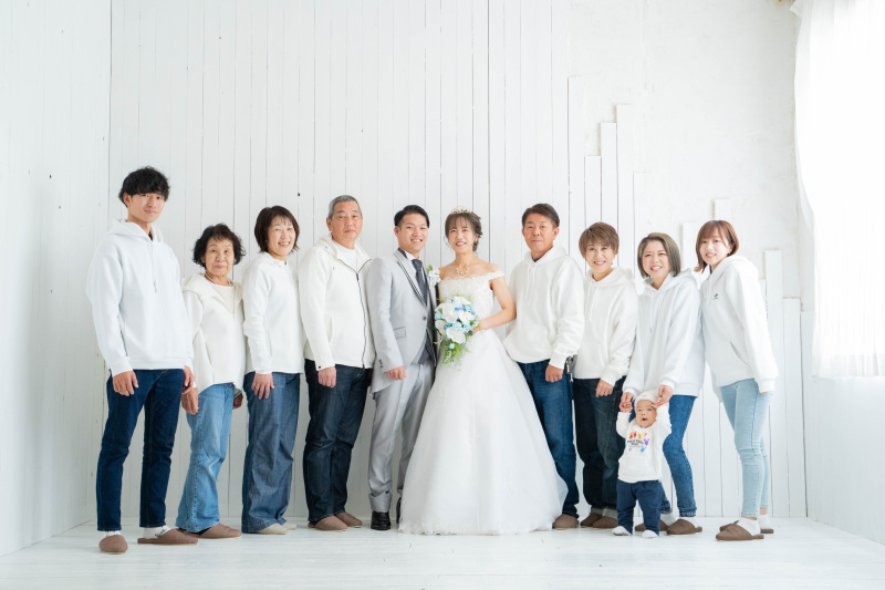 親御様やご親族、ご友人との撮影も可能!!