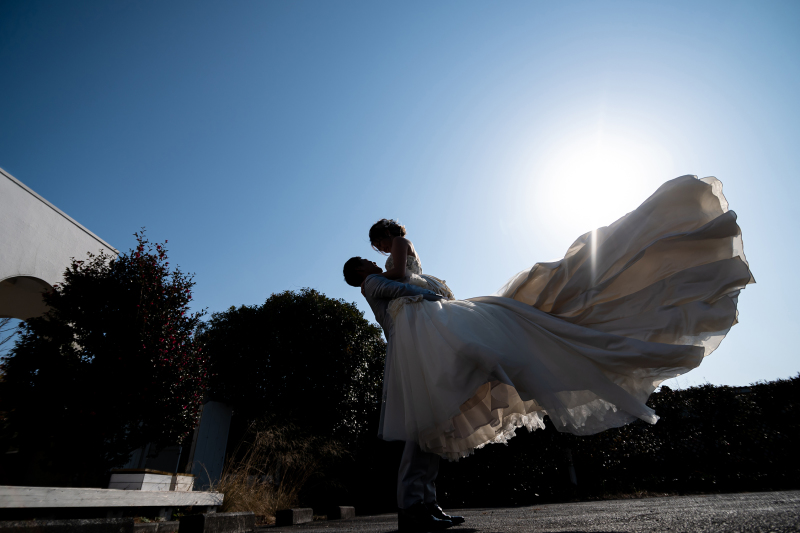 ダイナミックな一枚が館内で！