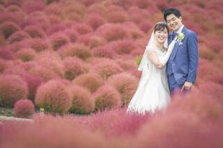 【2026年8月後半〜10月下旬撮影限定】ひたち海浜公園で秋を楽しむロケーションフォトウェディング
