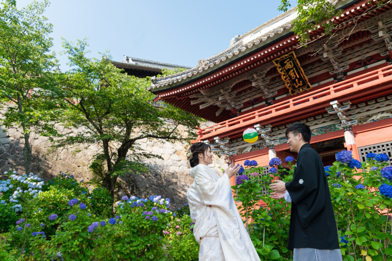 【2026年6月撮影限定】あじさいと巡る＊初夏の和装ロケプラン