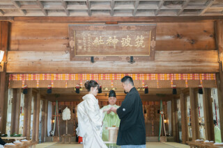 【神社挙式+前撮り】和装で神社、洋装でスタジオ前撮りセットが一番人気!!