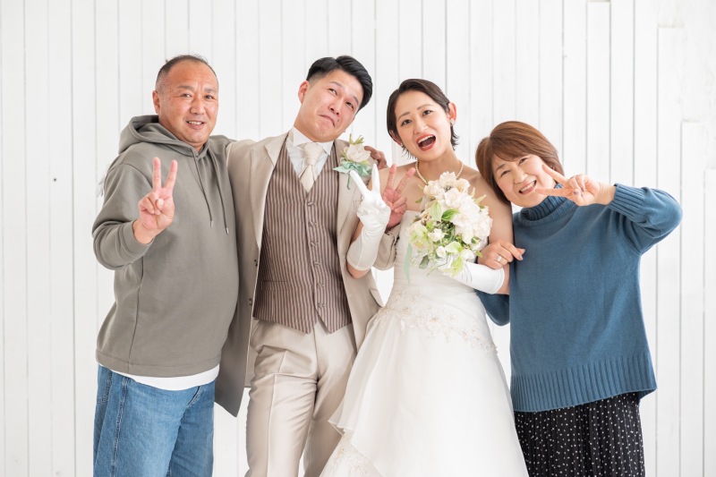 家族と残すフォトウェディングプラン