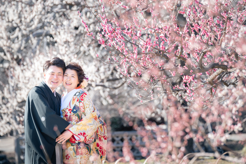 【2月限定の特別先行優待プラン】挙式に間に合う！梅香る春の訪れ、偕楽園ロケーション前撮り☆