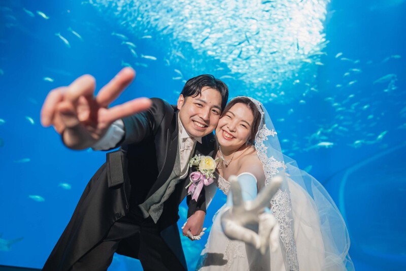 【海のきらめきに包まれる】大洗水族館ロケーションフォトプラン