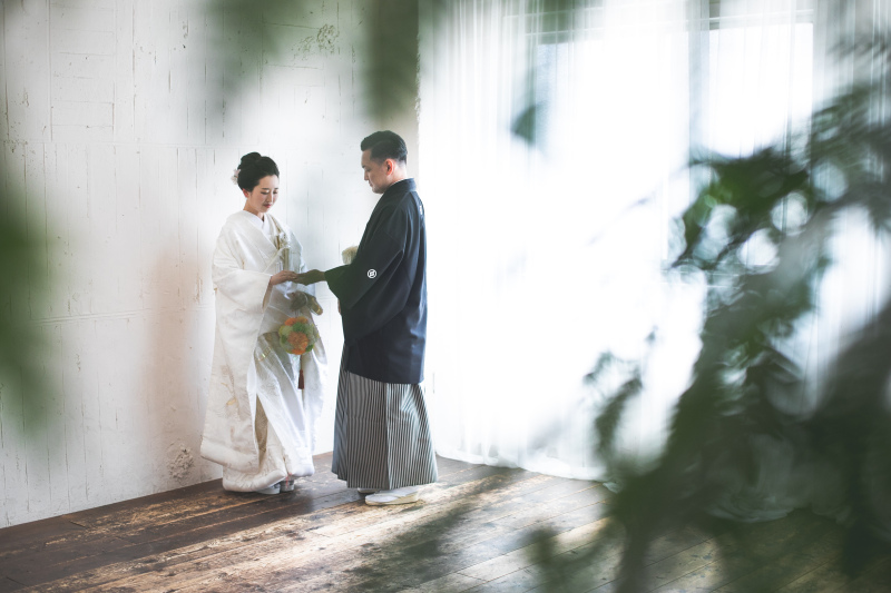 『ラフ&クール』おふたりの個性感じる和装前撮り♪