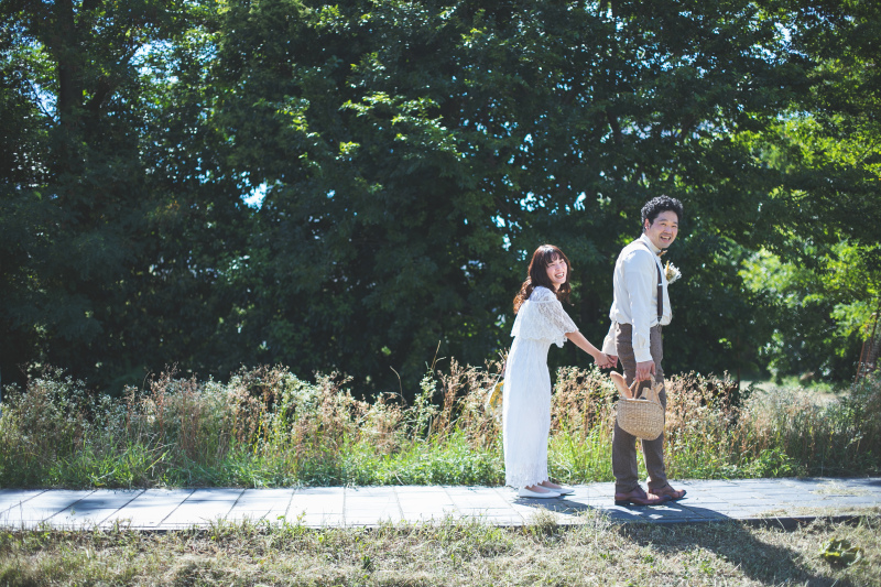 カメラに気付いて、また照れ笑い♪