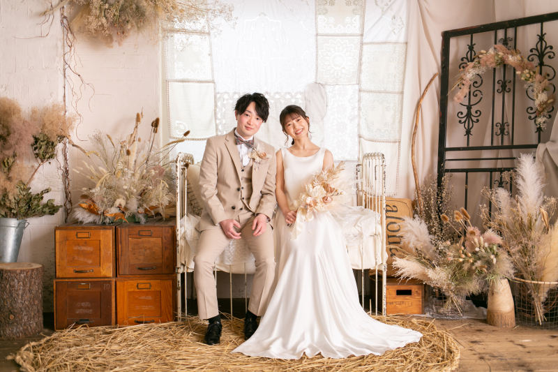 ドライフラワーも一緒でおしゃれ度アップ!