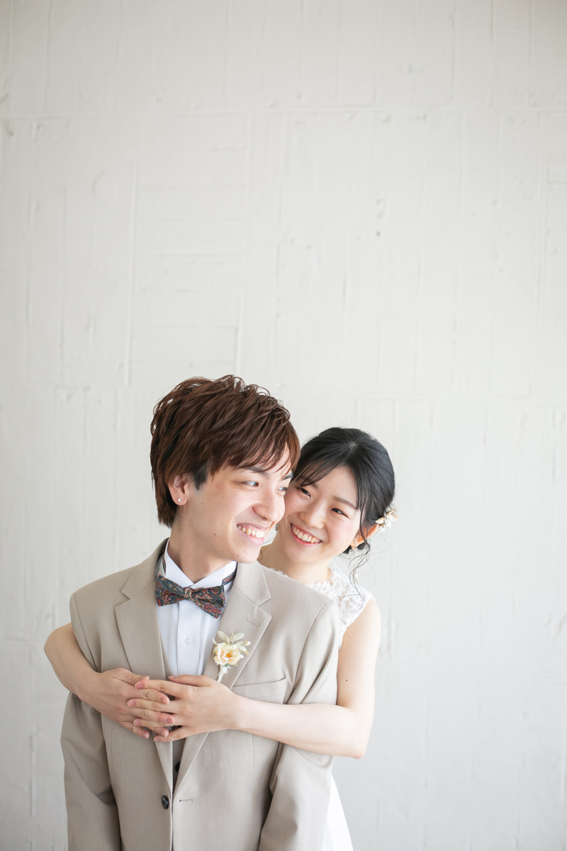 抱きつきショット