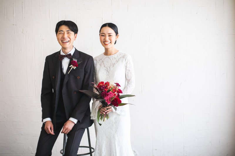 こだわりは生花のブーケ♪