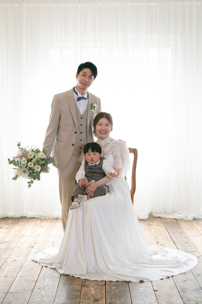 笑顔の素敵な家族写真も♪