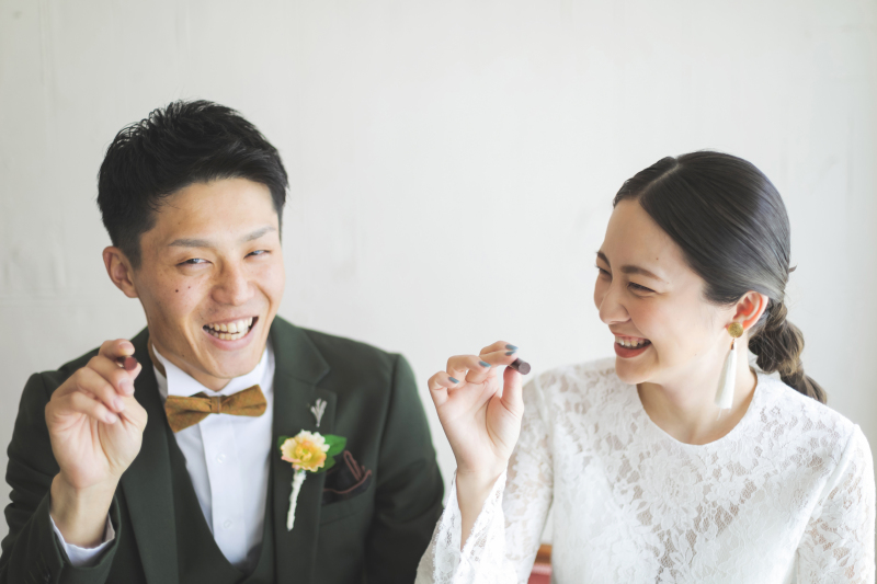 入籍日の記念にフォトウェディング♪