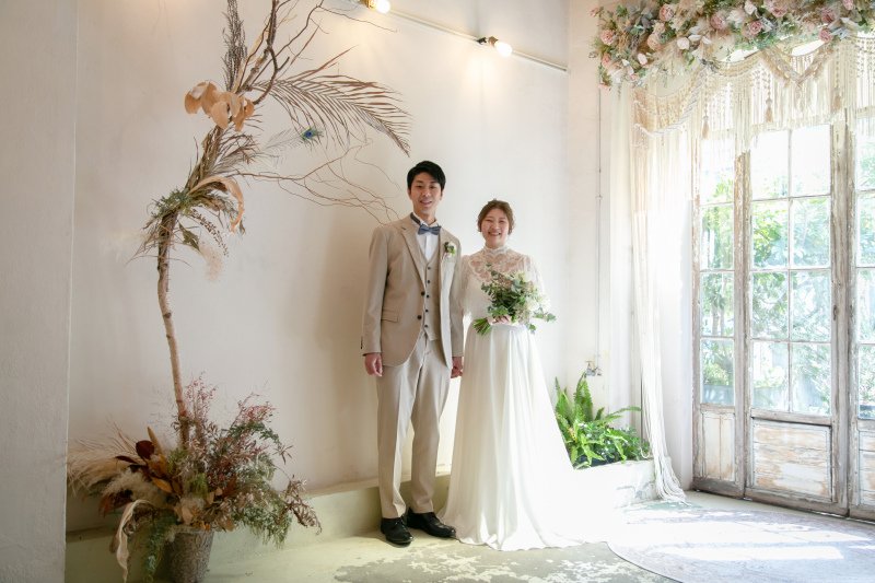 自然光の入る空間で、ドライフラワーと一緒に♪