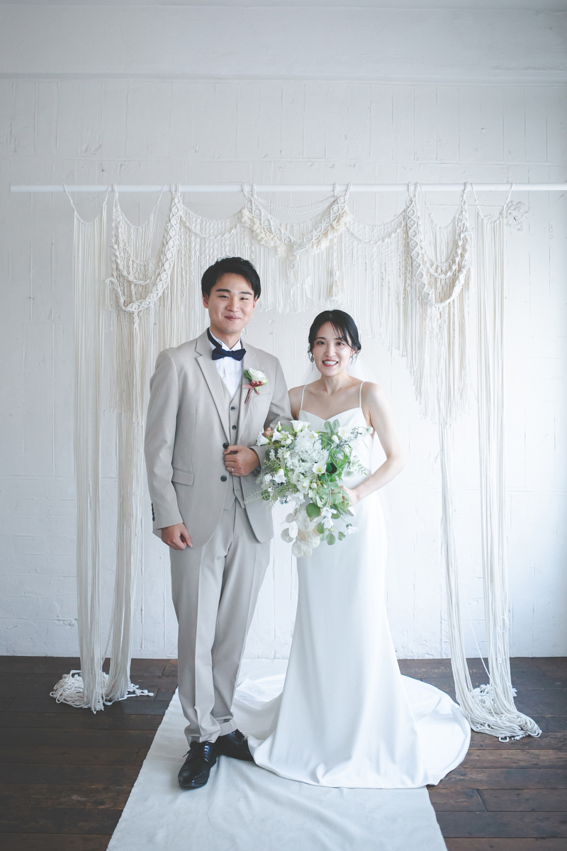 セレモニー後の晴れやかなおふたり