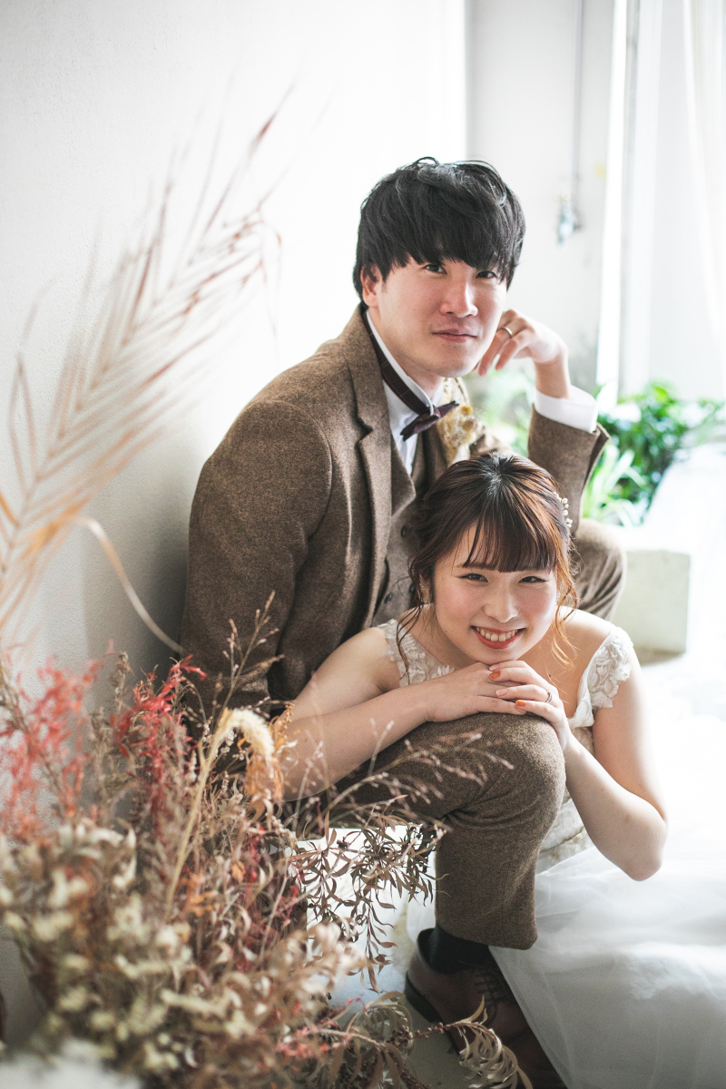 ドライフラワーがお好きなご新婦様のチョイス!