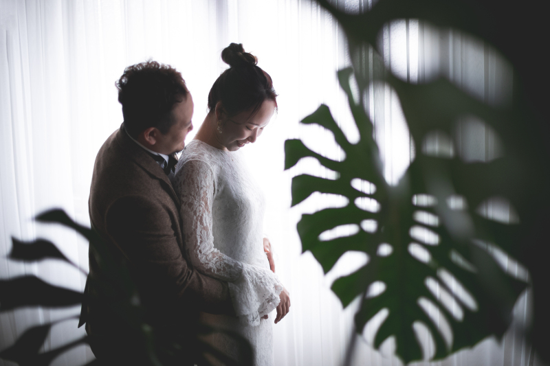 窓からの光でシルエットっぽく