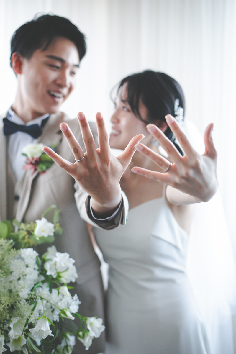 結婚指輪のご披露