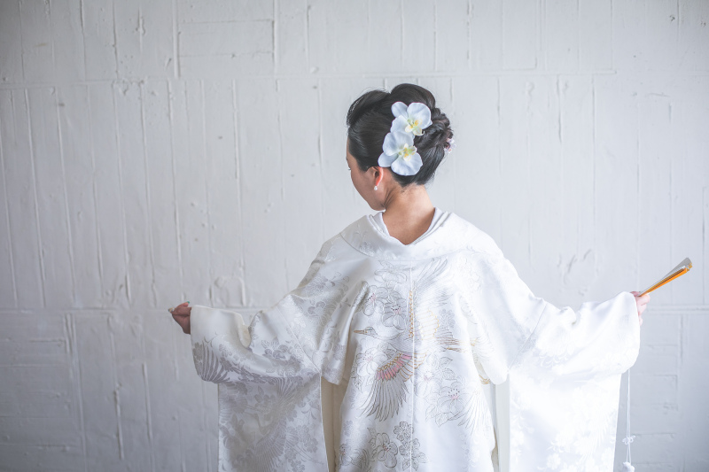 着物の柄や髪飾りもしっかりと!