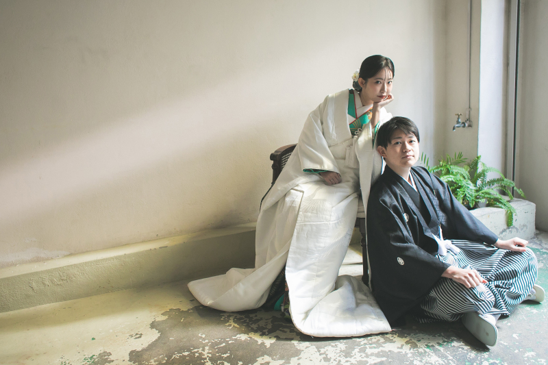 【和装 スタジオ撮影】ライティングで大人シックな和装撮影